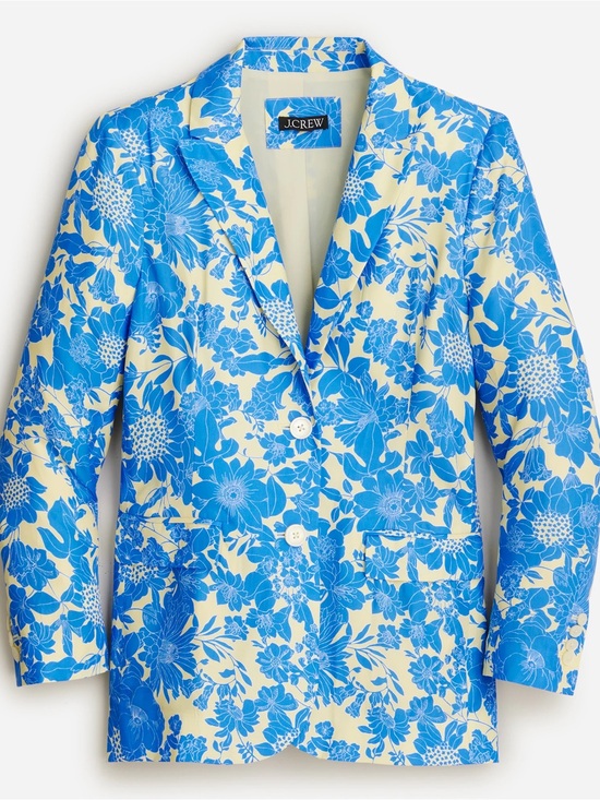 J. Crew Jackets & Blazers - J.Crew Limited Edition Drapey Long Parke Printed Blazer in Cupro Blend 2
